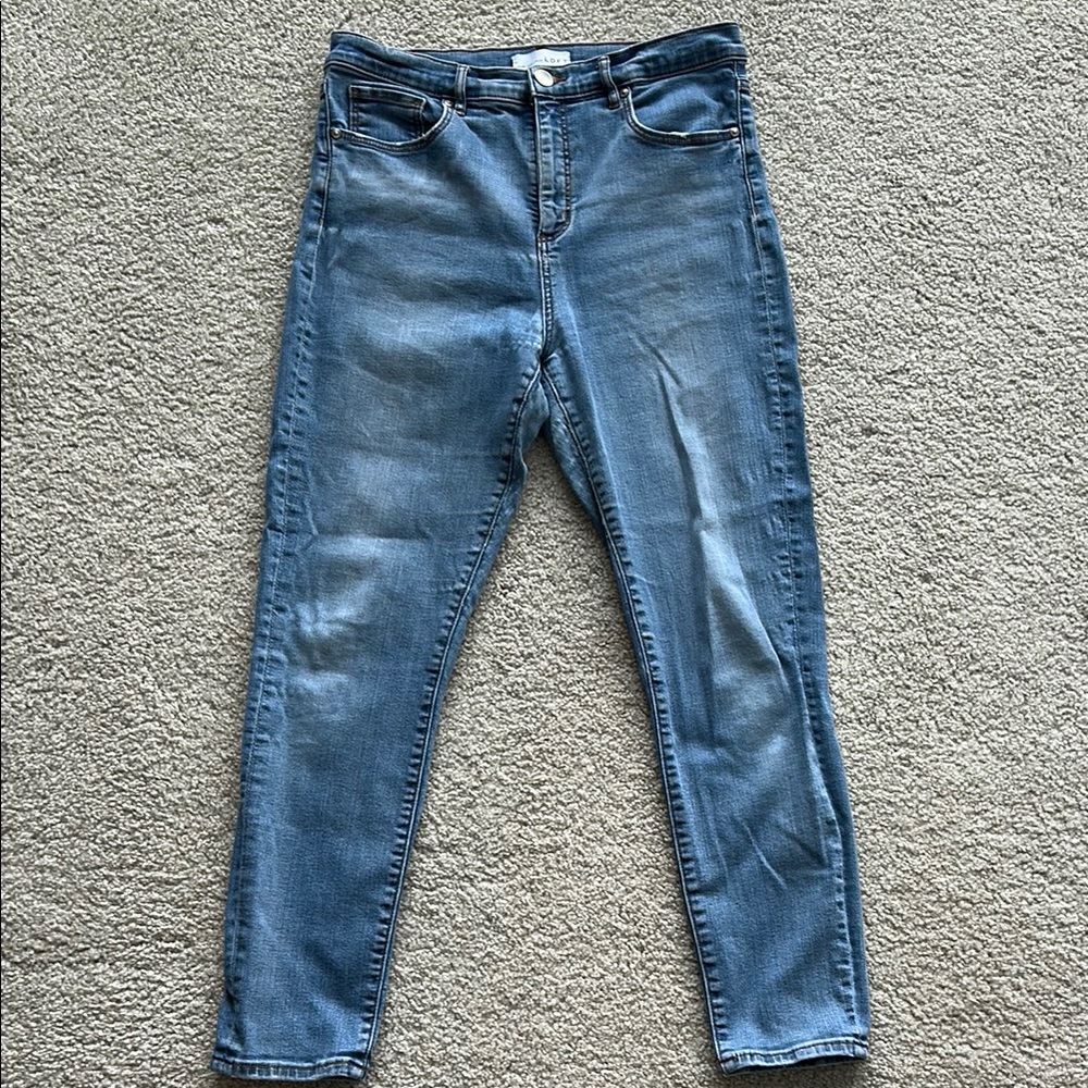 LOFT Blue Skinny Jeans Classic Fit